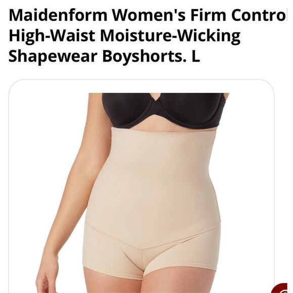 Maidenform Other - Maidenform Firm Control Shapewear High-Waist Boyshort Size Large NWT